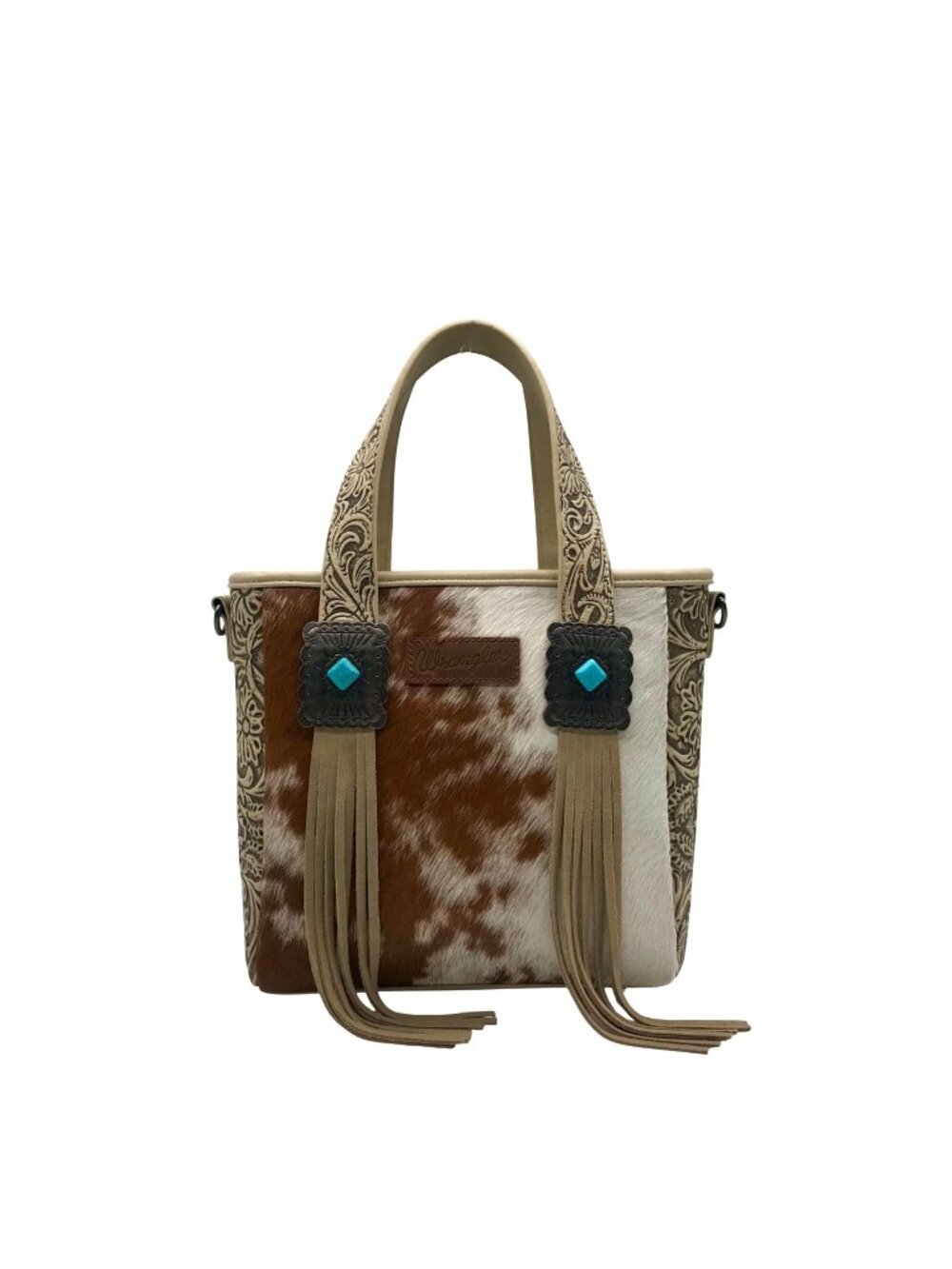 Wrangler Cowhide Fringe Concealed Carry Purse